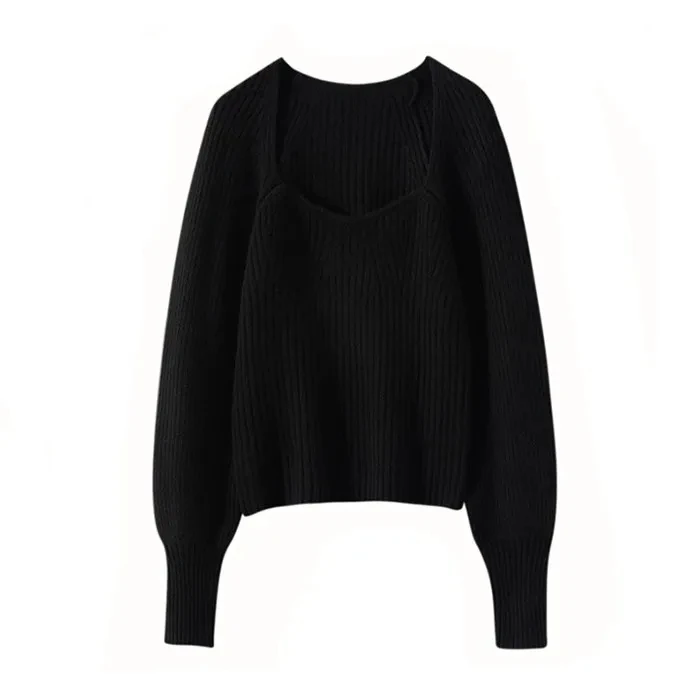 Square Neck Cashmere Sweater Square Neck Cashmere Sweater